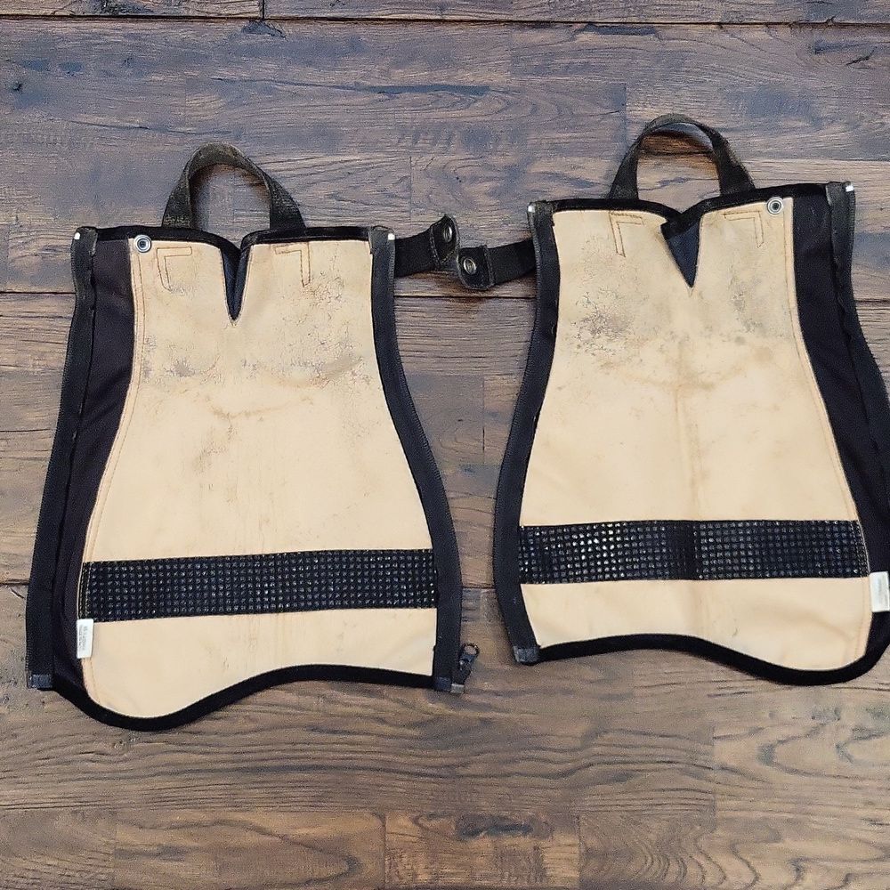 Kids Black Riding Chaps - Picture 4 of 6